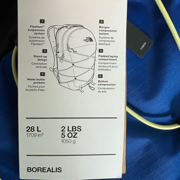 The North Face BOREALIS 28L Backpack In TNFBLUE/ MDN/ ASG ONE SIZE - Picture 4 of 7